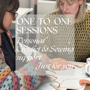One-to-One Crochet & Sewing Lessons (priced per hour)