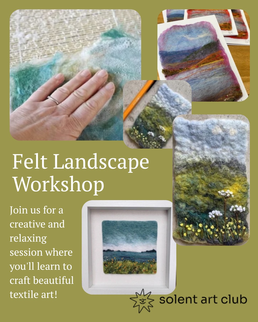 Guest Workshop -Felt Landscape Workshop with Solent Art Club